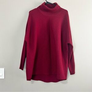 Cupio Burgundy Turtleneck Sweater